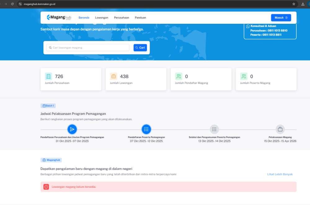 Cara Daftar dan Buat Akun Magang Kemnaker 2025 dari HP